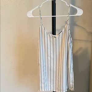 Lush Black and White Striped Camisole